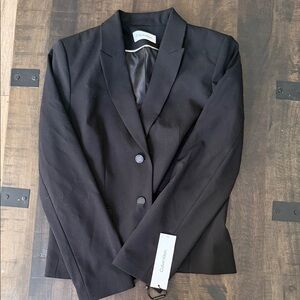 Calvin Klein Black Two-Button Tailored Blazer